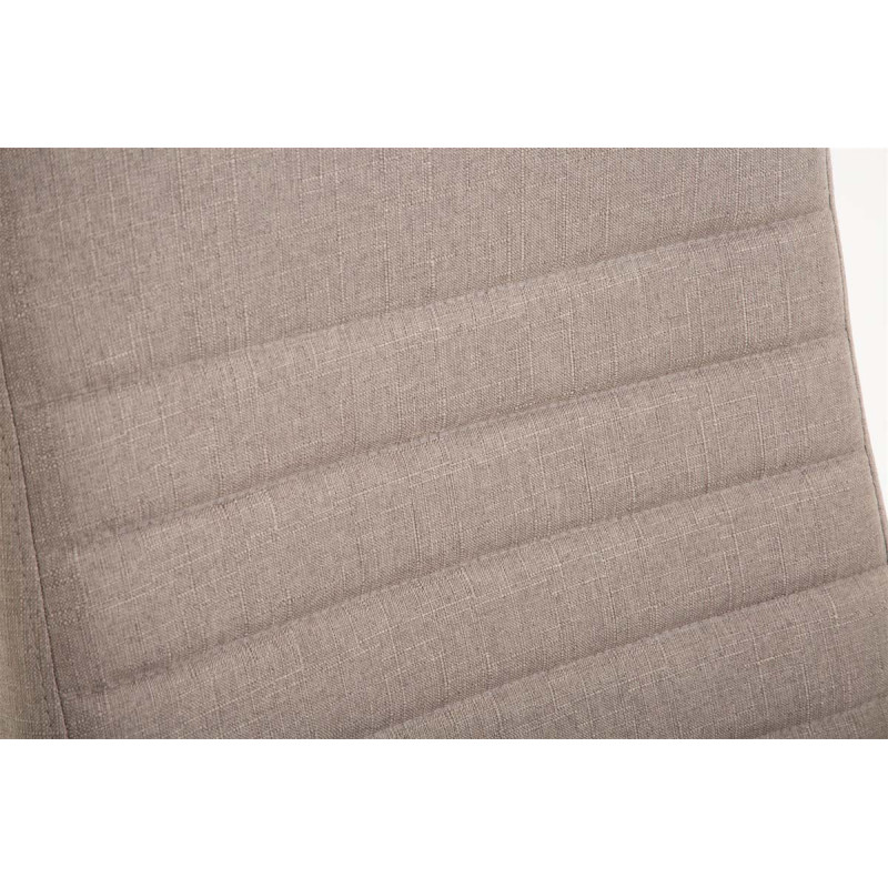 Chaise de bureau en tissu Valais taupe