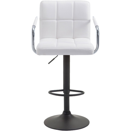 Ensemble de 2 tabourets de bar Lucy V2 noir et blanc