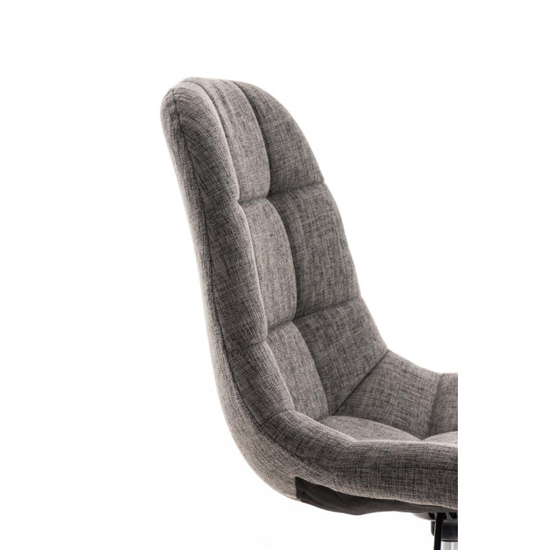 Chaise de bureau Emil Stoff gris clair