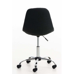 Chaise de bureau Emil Stoff noir