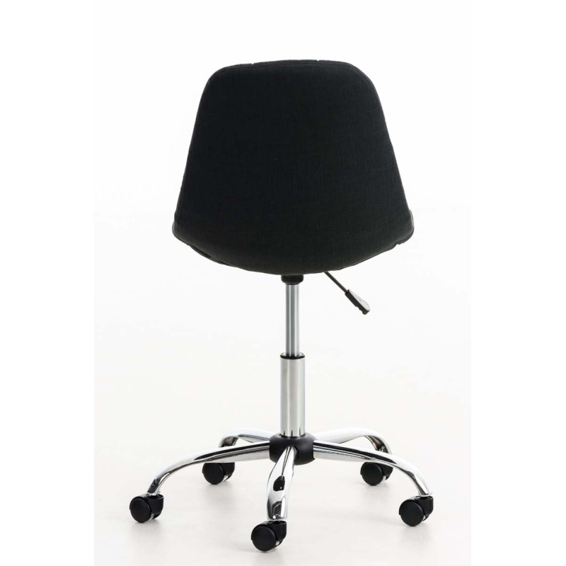 Chaise de bureau Emil Stoff noir