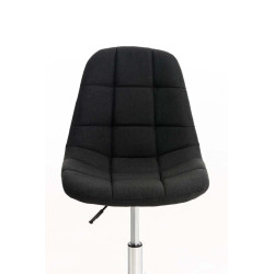 Chaise de bureau Emil Stoff noir