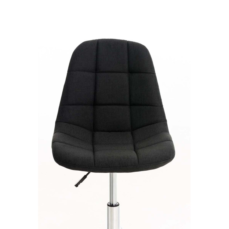Chaise de bureau Emil Stoff noir