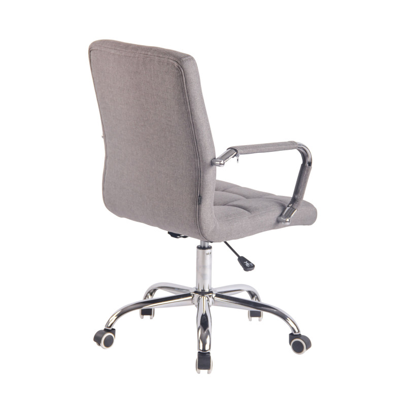 Chaise de bureau en tissu Deli gris
