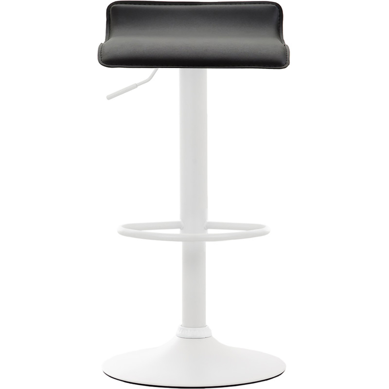 Ensemble de 2 tabourets de bar Dyn V2 en similicuir blanc et noir