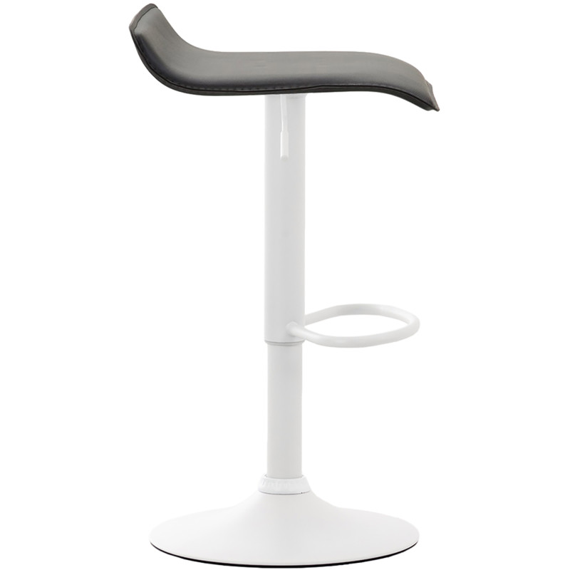 Set di 2 sgabelli da bar Dyn V2 in similpelle bianco nero