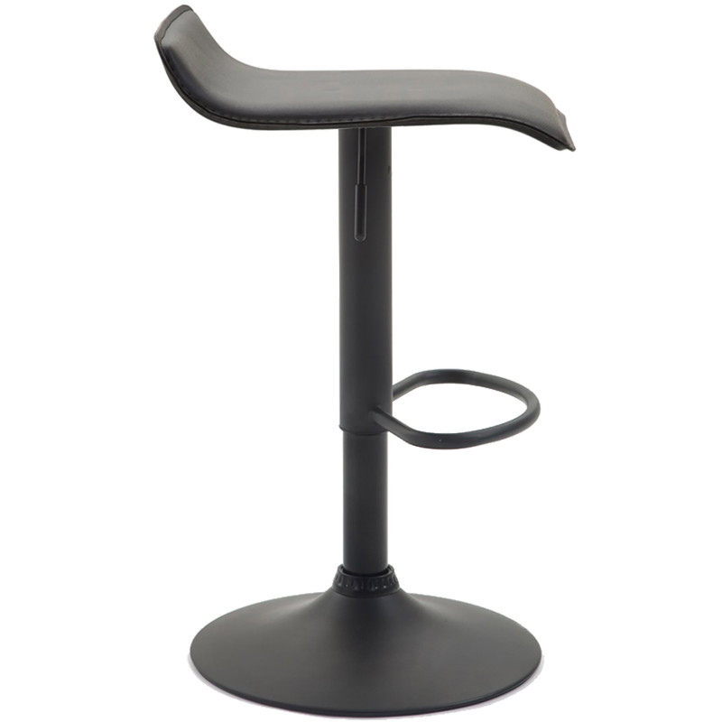 Set di 2 sgabelli da bar Dyn V2 in similpelle nero nero