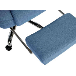 Chaise de bureau en tissu Oxygen bleu