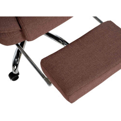 Chaise de bureau en tissu Oxygen brun
