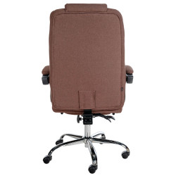 Chaise de bureau en tissu Oxygen brun