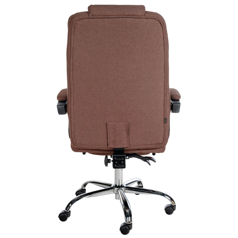 Chaise de bureau en tissu Oxygen brun