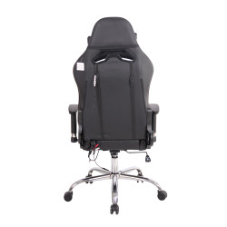 Chaise de bureau Limit XM en cuir artificiel noir/marron