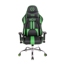 Chaise de bureau Limit XM en cuir artificiel noir/vert
