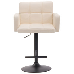 Taburete de bar de Los Ángeles, negro y crema