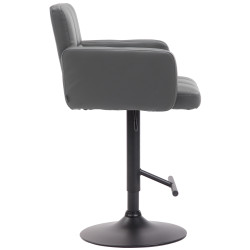 Tabouret de bar Los Angeles, noir et gris