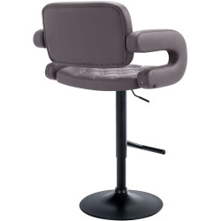 Tabouret de bar Dublin, noir/marron