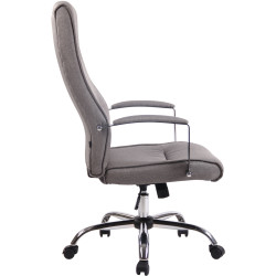 Chaise de bureau en tissu Portland gris