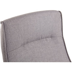 Chaise de bureau en tissu Portland gris