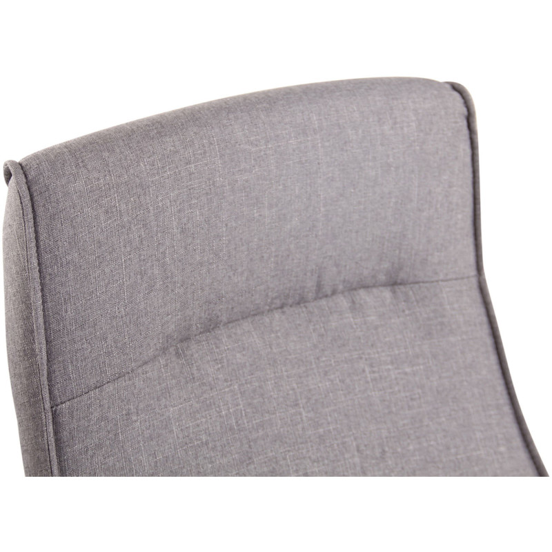 Chaise de bureau en tissu Portland gris