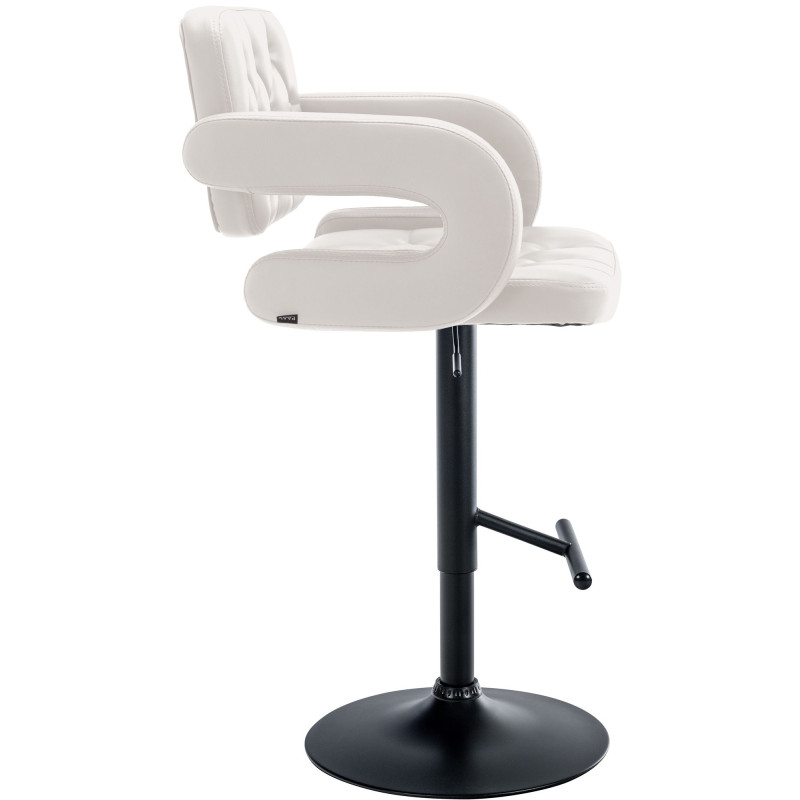 Tabouret de bar Dublin, noir et blanc