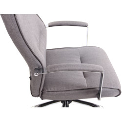 Chaise de bureau en tissu Portland gris