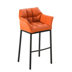 Tabouret de bar Damaso B avec structure à 4 pieds