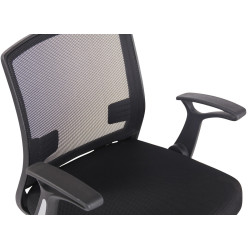 Chaise de bureau Renton noir/noir