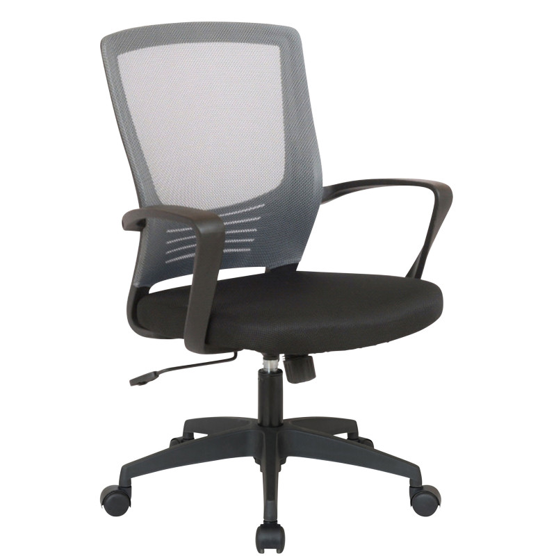 Chaise de bureau Kampen noir/gris