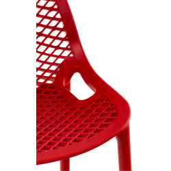 Conjunto de 2 banquetas de bar Air, vermelhas