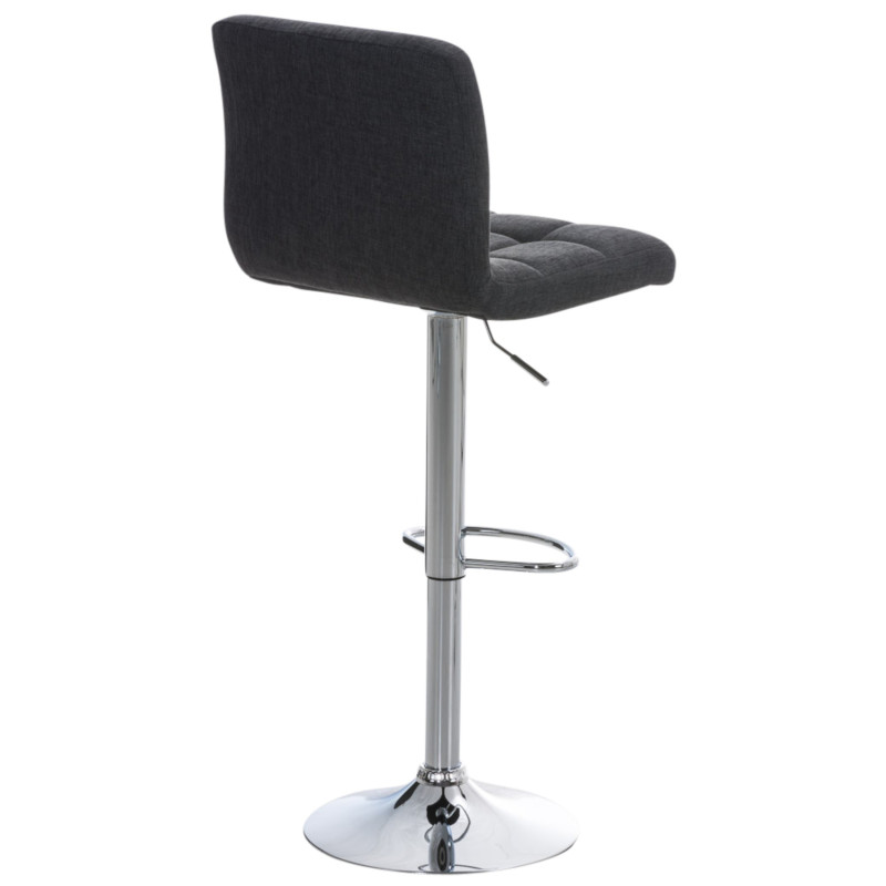Set di 2 sgabelli da bar Peru, tessuto C, grigio scuro