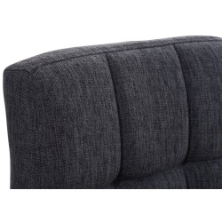 Ensemble de 2 tabourets de bar Peru, tissu C, gris foncé