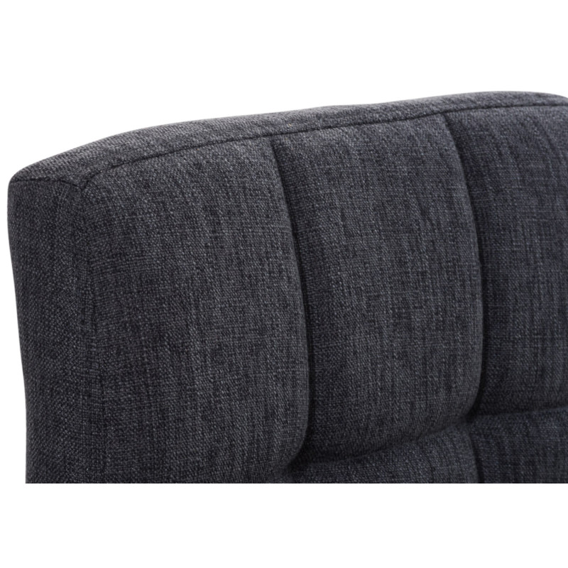 Ensemble de 2 tabourets de bar Peru, tissu C, gris foncé