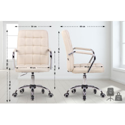 Chaise de bureau en tissu...