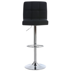 Ensemble de 2 tabourets de bar Peru, tissu C, noir