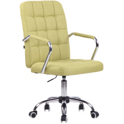Chaise de bureau en tissu Terni vert