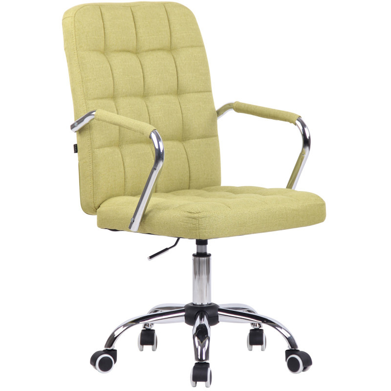 Chaise de bureau en tissu Terni vert