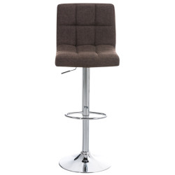 Ensemble de 2 tabourets de bar Peru, tissu C, marron