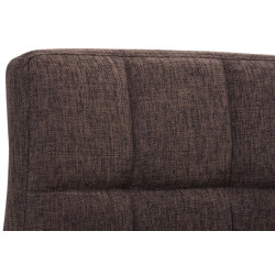 Ensemble de 2 tabourets de bar Peru, tissu C, marron