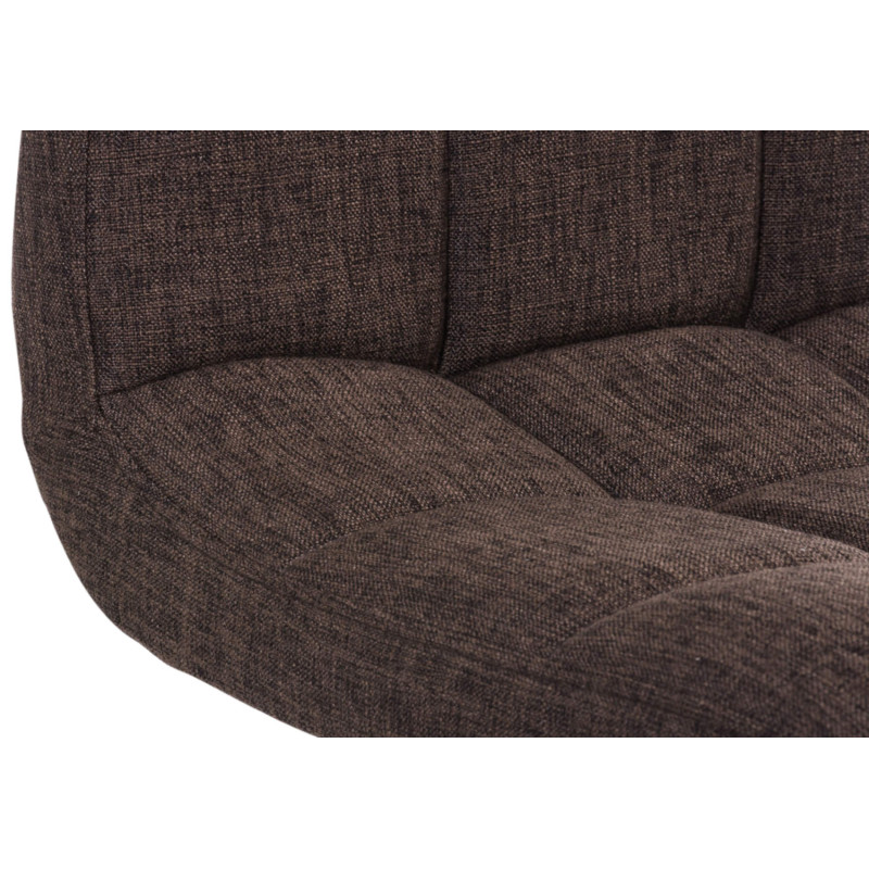 Ensemble de 2 tabourets de bar Peru, tissu C, marron