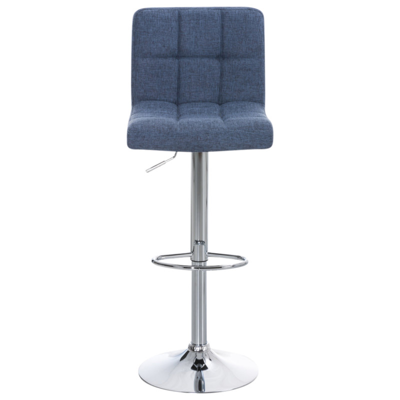 Ensemble de 2 tabourets de bar Peru, tissu C, bleu