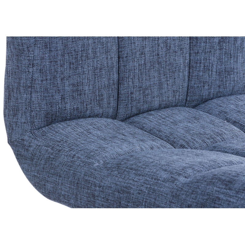 Ensemble de 2 tabourets de bar Peru, tissu C, bleu