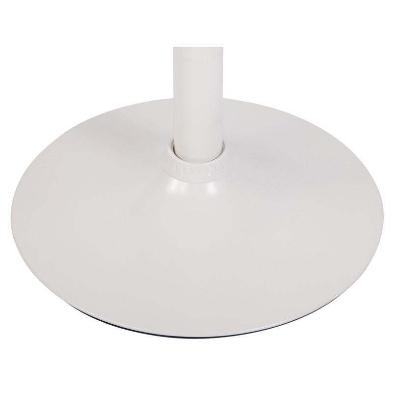 Tabouret de bar Dyn V2, tissu, blanc/marron