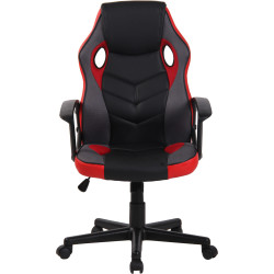 Chaise de bureau Glendale noir/rouge