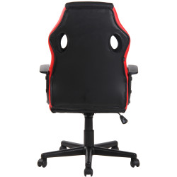 Chaise de bureau Glendale noir/rouge