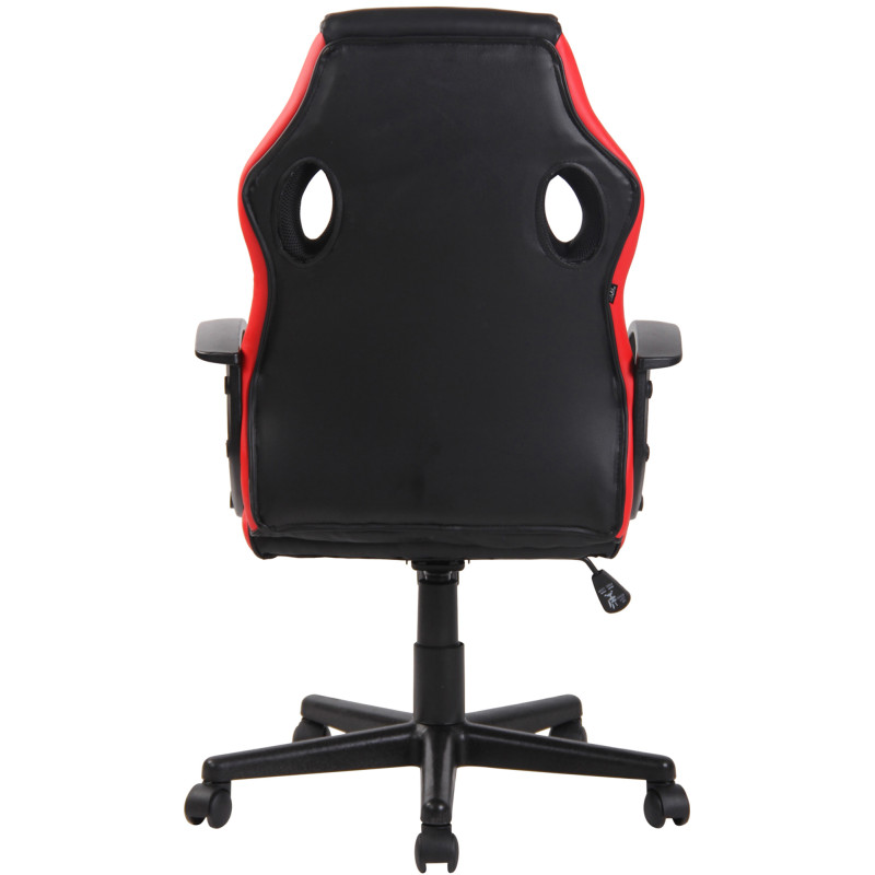 Chaise de bureau Glendale noir/rouge