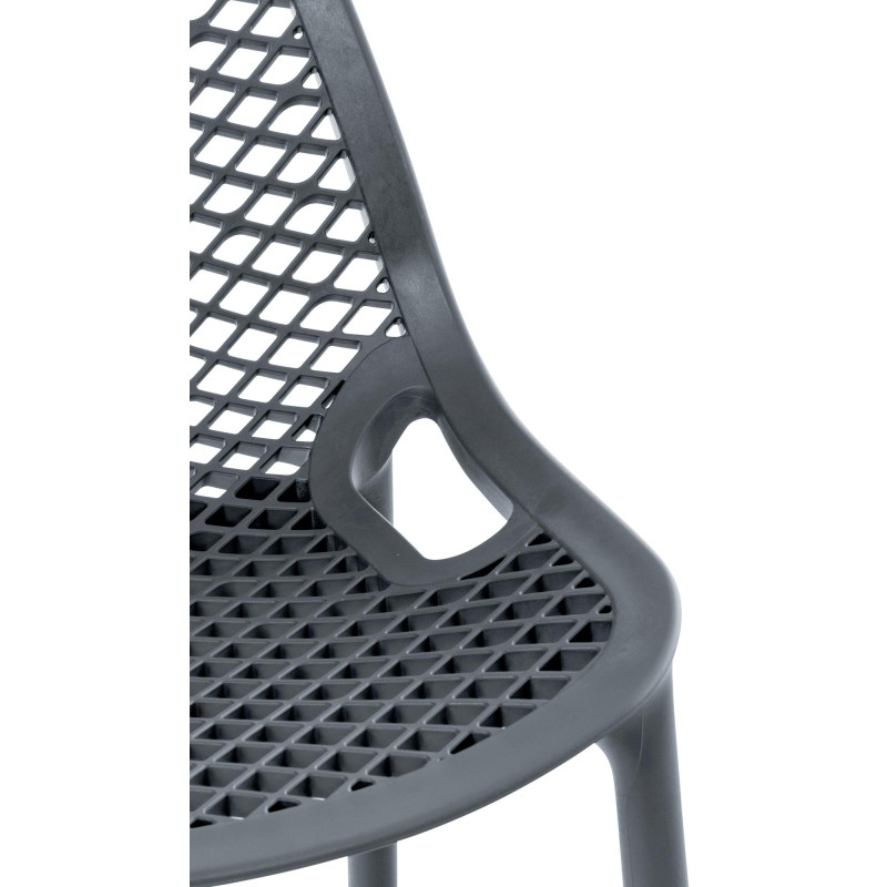 Set di 2 sgabelli da bar Air, grigio scuro