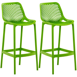 Lot de 2 tabourets de bar Air, verts