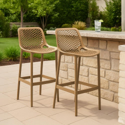 Conjunto de 2 banquetas de bar Air Mud