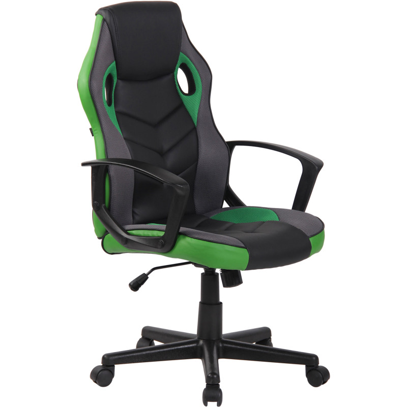 Chaise de bureau Glendale noir/vert