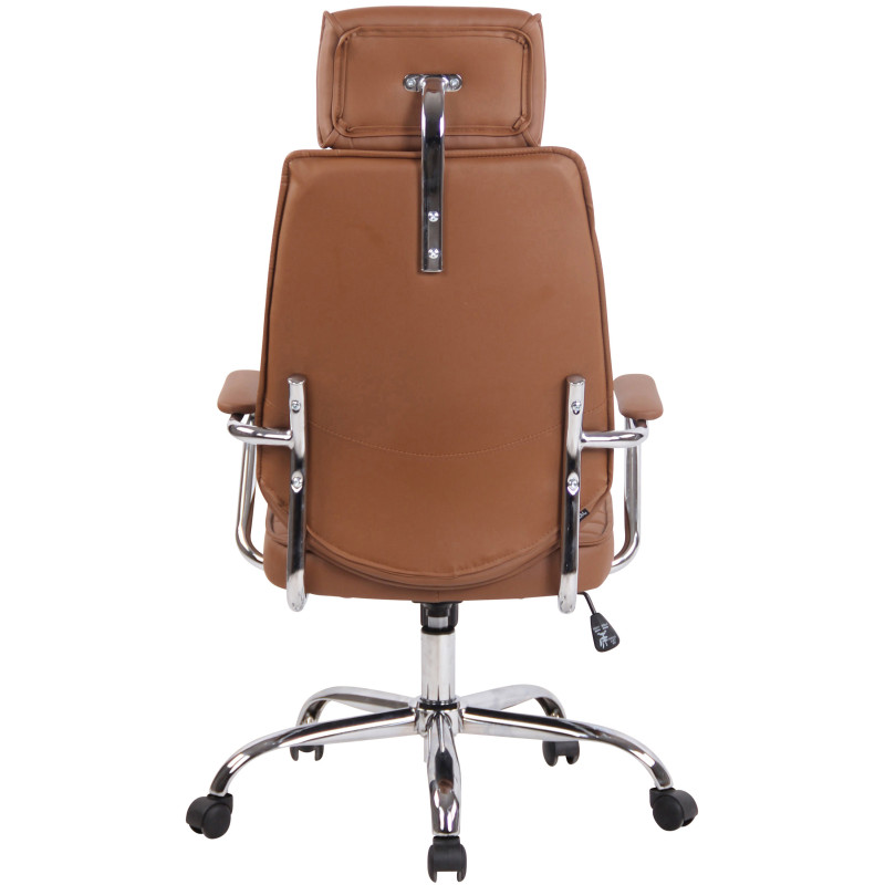 Chaise de bureau Rako marron clair